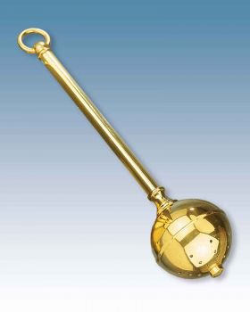 Aspergill Messing poliert schlicht, 28 cm lang
