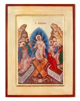 Ikone Auferstehung Christi Siebdruck 18 x 24 cm