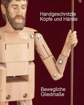 Hirte mit Hut, Krippenfigur 120 cm