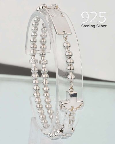 Rosalet Rosenkranz Armband in Sterling Silber Gr. S