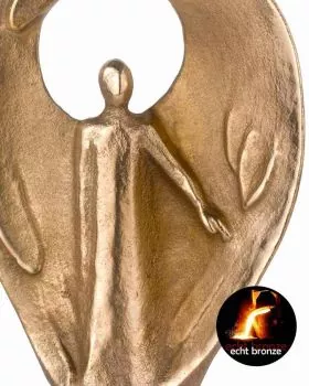 Engel des Vertrauens Bronze 12 cm hoch, 9 cm breit