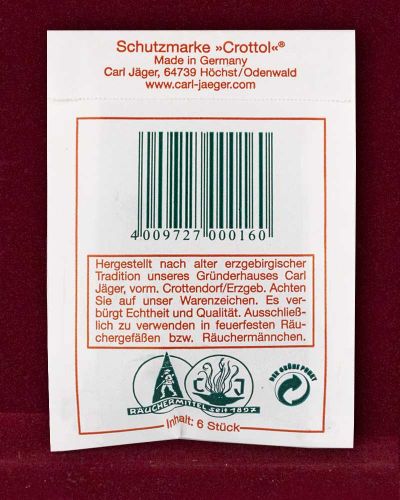 Tannenduft - Räucherkerzen Jäger 6 Stück im Beutel