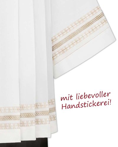 Preview: Chorrock handbestickt Trevira/Wolle 100 cm lang