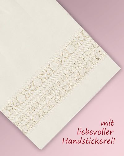 Preview: Chorrock mit Dekor Trevira / Wolle 100 cm lang