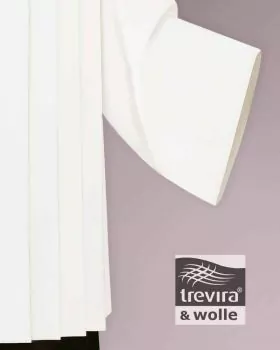 Chorrock Trevira & Wolle creme 100 cm ohne Dekor