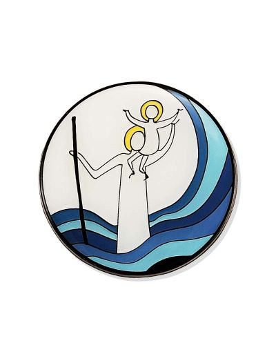 Preview: Autoplakette 3,5 cm Ø Christophorus