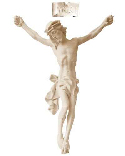Preview: Christus - Corpus Fiberglas Natur / weiß 90 cm