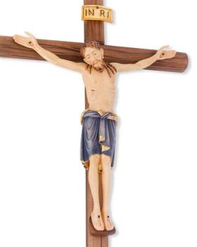 Wandkreuz Damiano 33 cm Korpus geschnitzt 16 cm