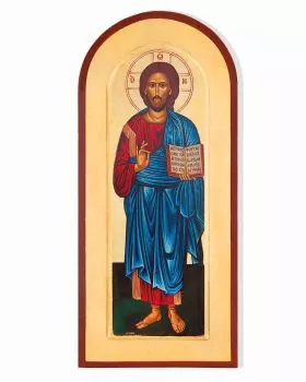 Ikone Christus Pantokrator 42 x 19 cm Siebdruck