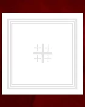 Korporale 50 x 50 cm Jerusalemkreuz Leinen