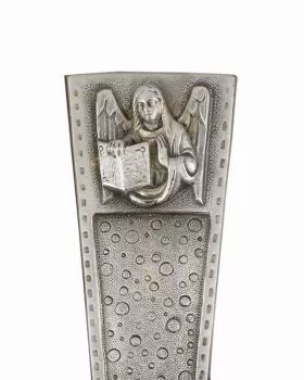 Vortragekreuz versilbert, komplett mit Ständer