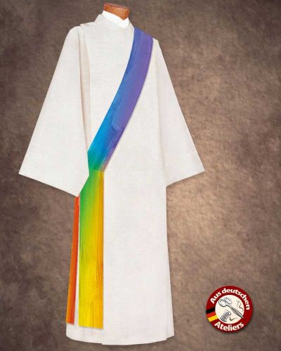 Diakonstola Regenbogen 100 % Seide