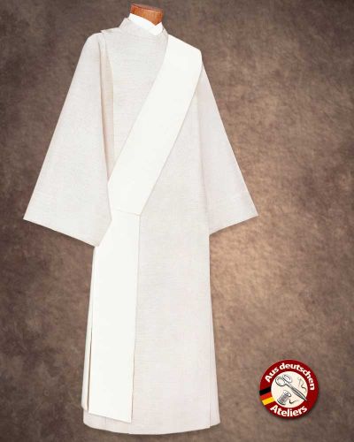 Preview: Diakonstola  weiß 140 cm zum Bemalen und Bedrucken