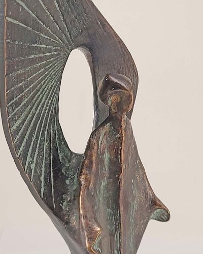 Preview: Bronzeskulptur "Laacher Jahrtausendengel" 30 cm