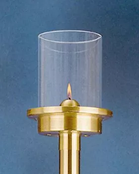Plexiglaszylinder 13 cm hoch 9 cm Ø, für Flambeaux