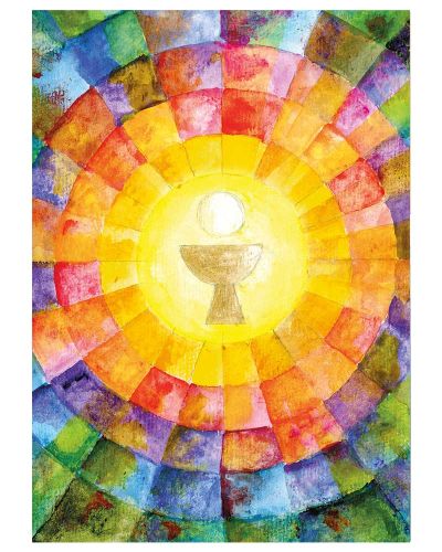 Karte "Brot und Wein-Licht des Lebens" 11,5 x 15 cm