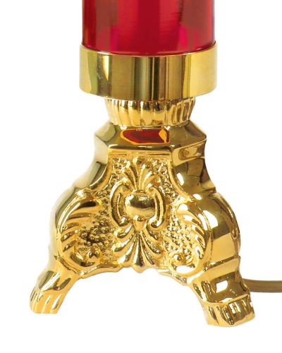 Preview: Standewiglicht 25,5 x 10 cm elektr. Messing vergoldet