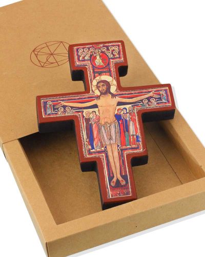 Preview: Ikone St. Damniano Jesu Kreuzigung 20x26 cm