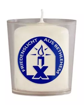 50 Friedenslichter Bethlehem blau, Kerzen 60 x 50 mm RAL
