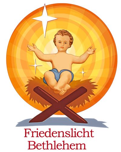 50 Friedenslichter Jerusalem, Kerzen mit Lichterbecher