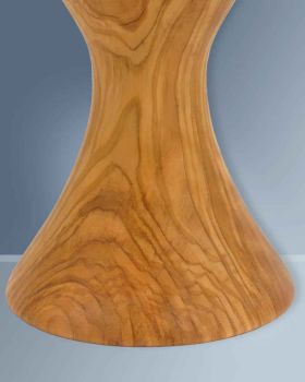Kelch aus Olivenholz 21 cm hoch mit Einsatzcuppa