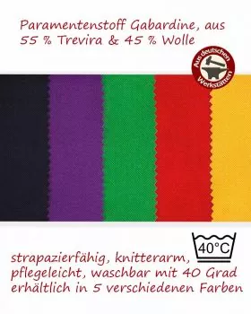 Ministrantenrock rot 80cm Weste & Hosenträger
