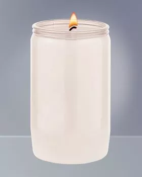 20 Grabkerzen weiss 3 Tage Brenner 100% Pflanzenöl