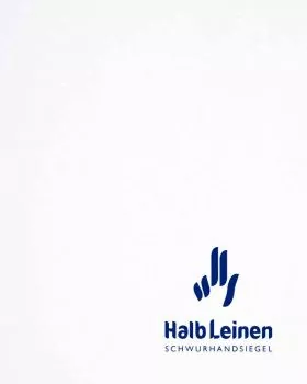 Lavabo 50 x 30 cm schlicht Damast aus Halbleinen weiß