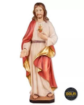 Herz Jesu Figur 40 cm holzgeschnitzt, handbemalt