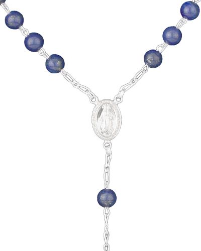 Preview: Rosenkranz Lapislazuli 6 mm Ø Perlen im Geschenketui