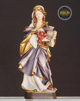 Heilige Elisabeth 30 cm holzgeschnitzt handbemalt
