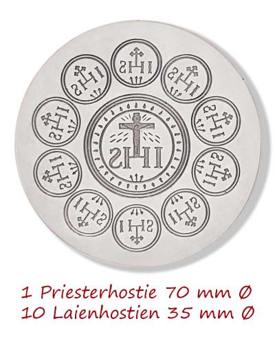 Preview: Hostienbackeisen, 650 Watt 175 mm Ø für 1+10 Hostien