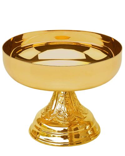 Preview: Hostienschale vergoldet 16 cm Ø, 12 cm hoch