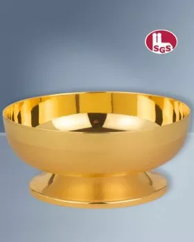 Hostienschale 16 cm Ø SGS diamantiert vergoldet