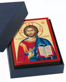Ikone Christus Pantokrator 7 x 10 cm, Siebdruck