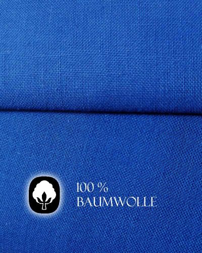 Baumwollstoff, Indathren 80 cm breit, blau