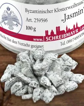 Jasmin Klosterweihrauch geschnitten, 100 g im Glas