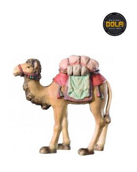 Kamel stehend 19 cm hoch holzgeschnitzt, coloriert