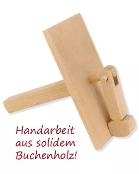 Karfreitags-Holzklapper aus solidem Buchenholz lackiert