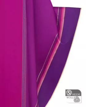 Kasel violett mit Innenstola, 135 cm lang, 180 cm breit