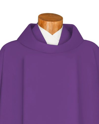 Preview: Kasel violett 130 x 150 cm Polyester & Baumwolle Schalkragen