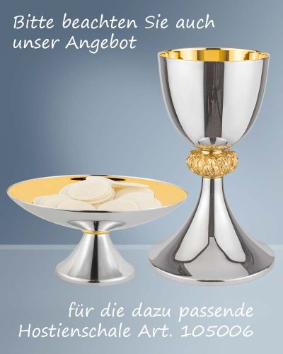 Preview: Kelch Edelstahl "4 Evangelisten" 18,5 cm hoch