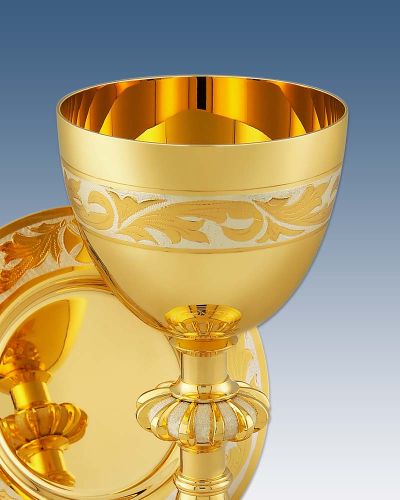Kelch klassisch 20 cm barocke Ornamentik