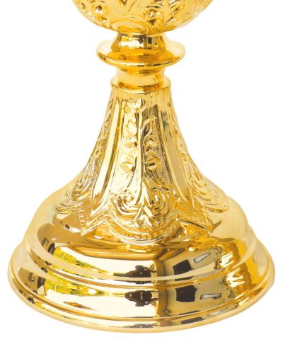 Preview: Kelch mit Nodus 21 cm hoch vergoldet barock