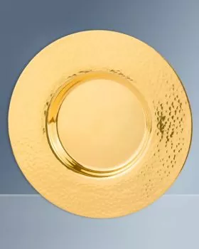 Kelchpatene Messing vergoldet 17,5 cm Ø