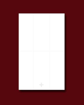 Kelchtuch aus Leinen weiß 50 x 30 cm Kreuz gestickt