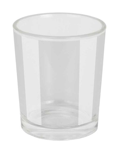 Lichtglas transparent 1 Stück 4,5 cm Ø, 5 cm hoch