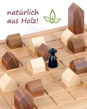 Brettspiel aus Naturholz Lass die Kirche im Dorf!