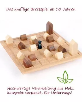 Brettspiel aus Naturholz Lass die Kirche im Dorf!