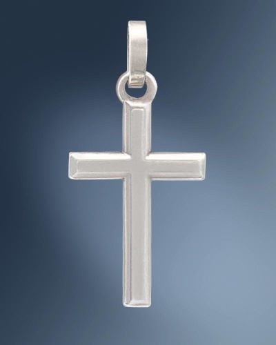 Kreuz Anhänger konisch 7 x 10 mm 925 Silber